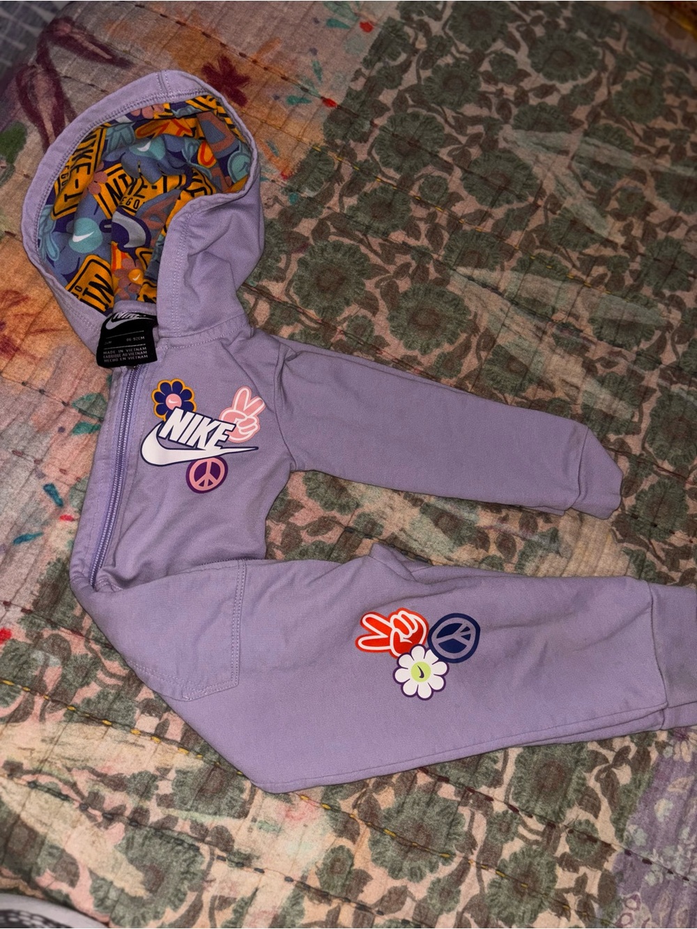 Nike Kids Hoodie Sweatpant Zip Onesie
